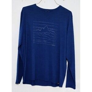 PATAGONIA CAPILENE COOL DAILY MENS XL PERFORMANCE LONG SLEEVE SHIRT BLUE